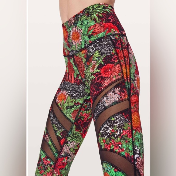 Lululemon Wunder Under Hi-Rise Tight Mesh Zen Garden Multi 28” size 8 - Picture 3 of 10